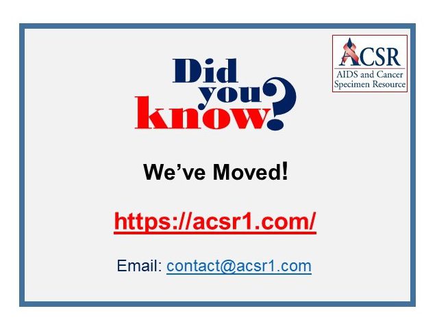 We've got a new url and email address! COME VISIT. https://acsr1.com/ email: contact@acsr1.com